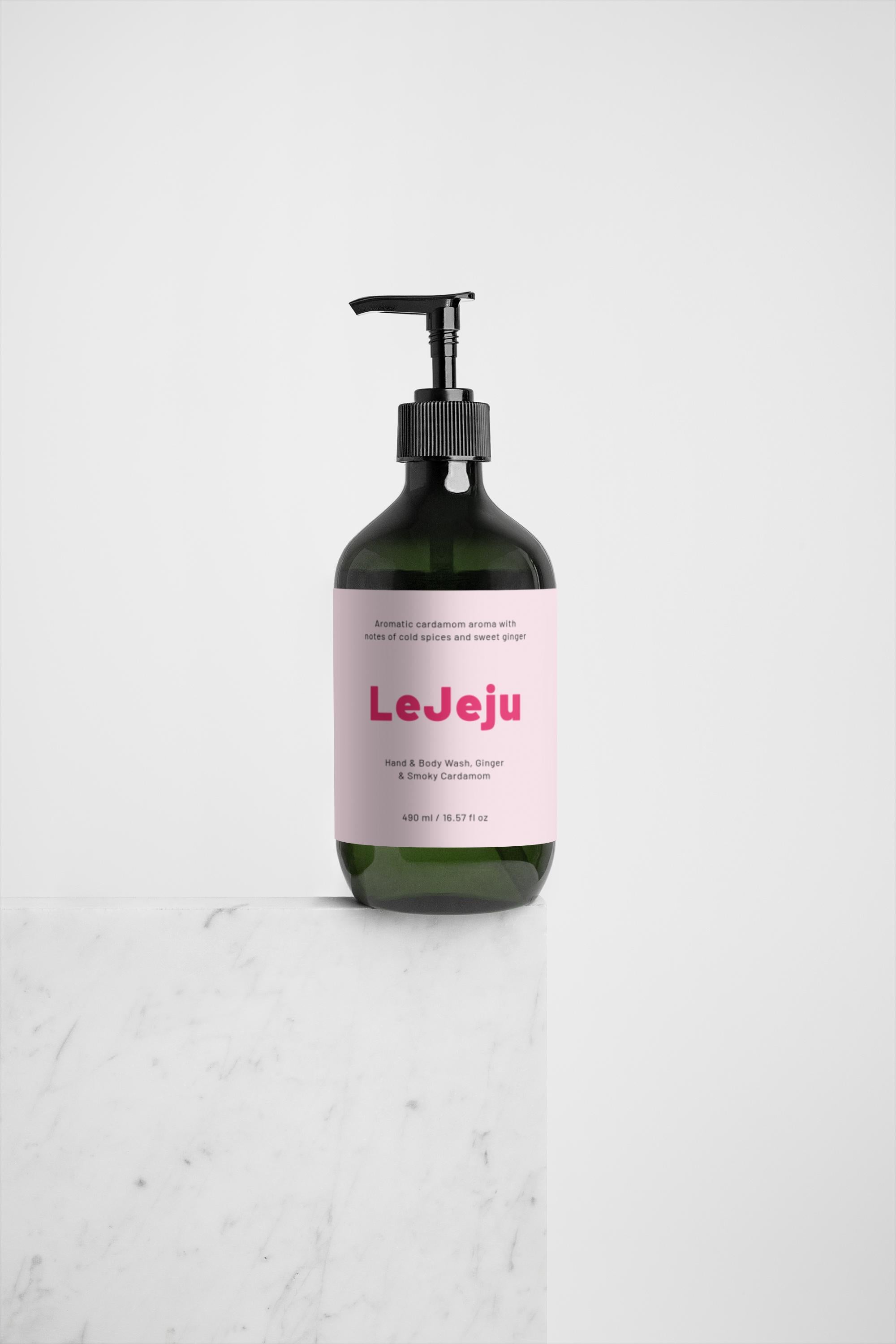 LeJeju Hand & Body Wash, Ginger & Smoky Cardamom
